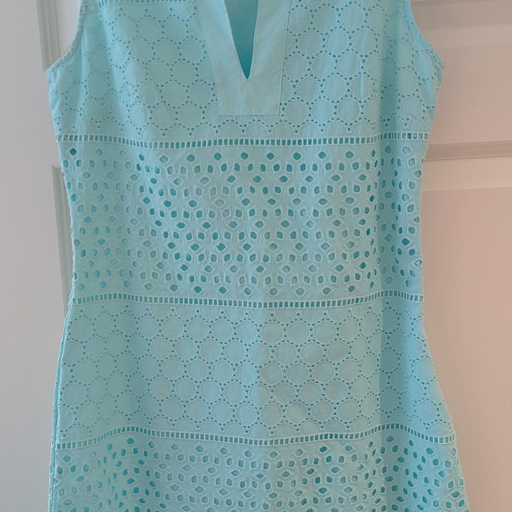 Banana Republic Navy and Light Blue Dress